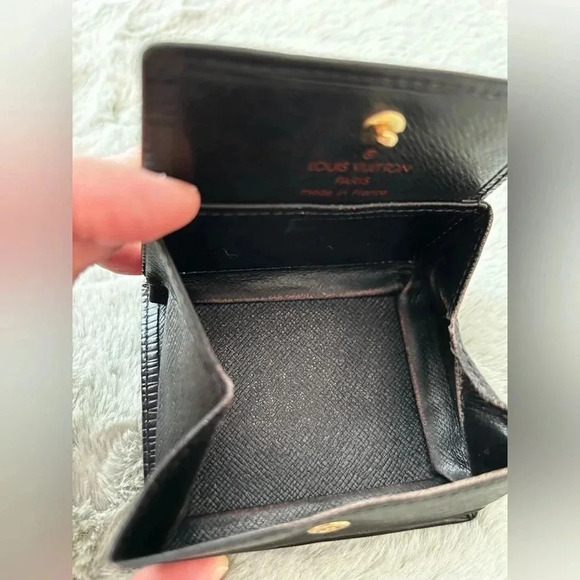 Louis Vuitton Black Box Epi Noir Boite Coin Wallet Square Box Coin Purse - Picture 7 of 12